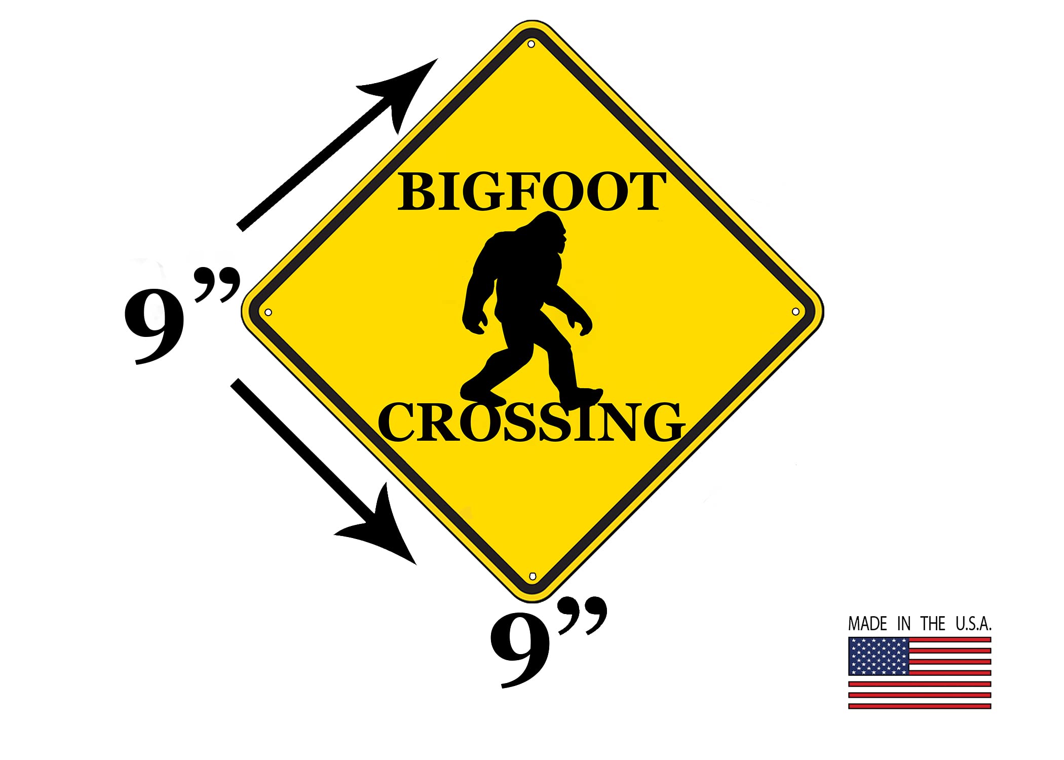 Amazon.com: Rogue River Tactical Funny Metal Warning Bigfoot